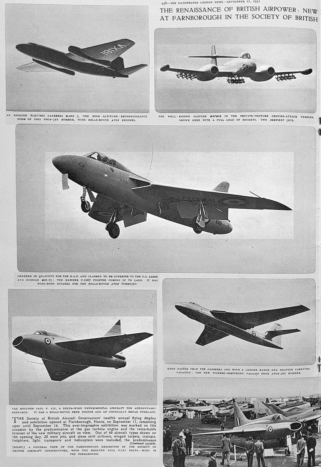 Farnborough air show sept 22 1950